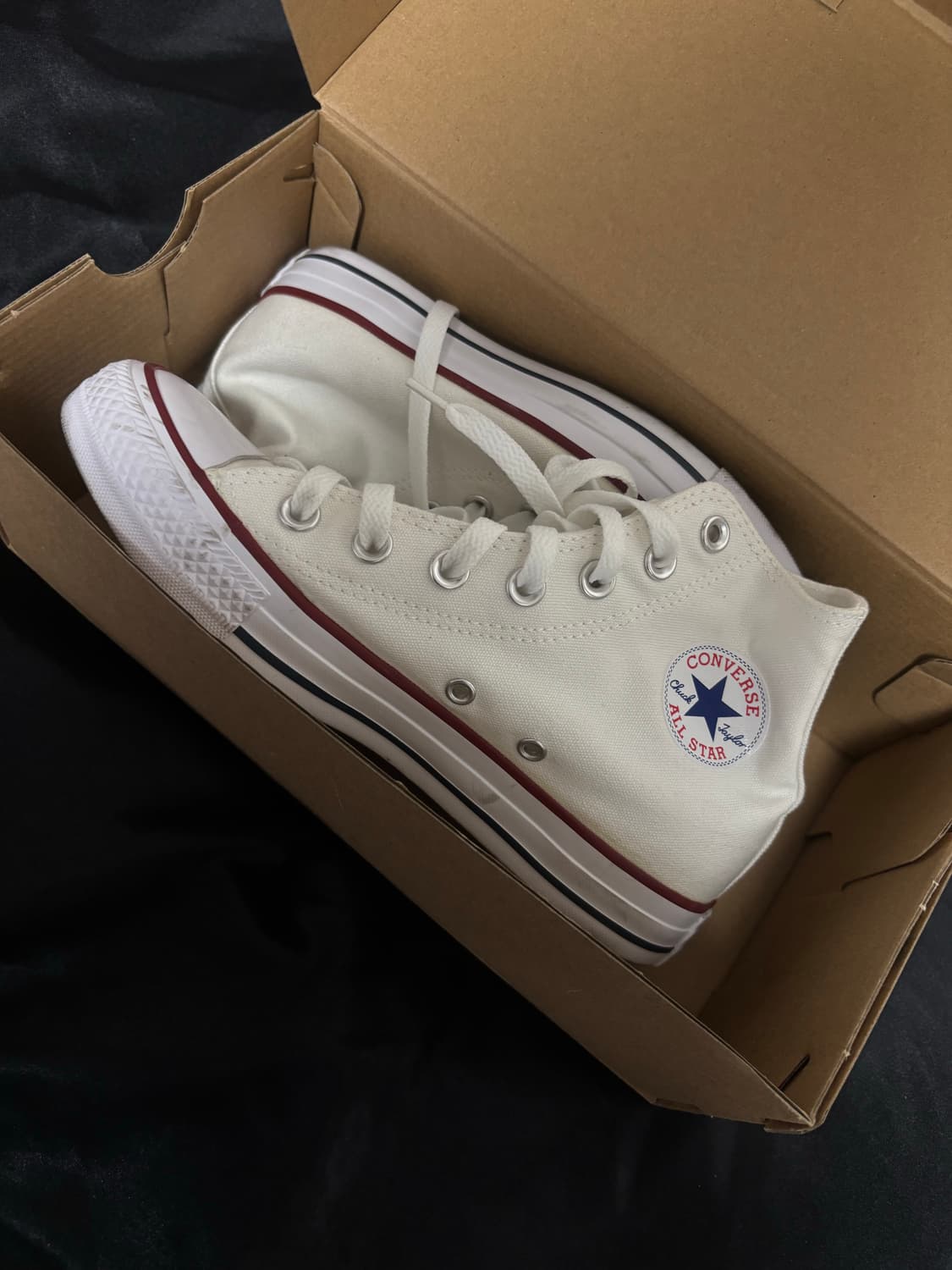 컨버스 척테일러 올스타 클래식 화이트 하이 화이트 상품이미지1