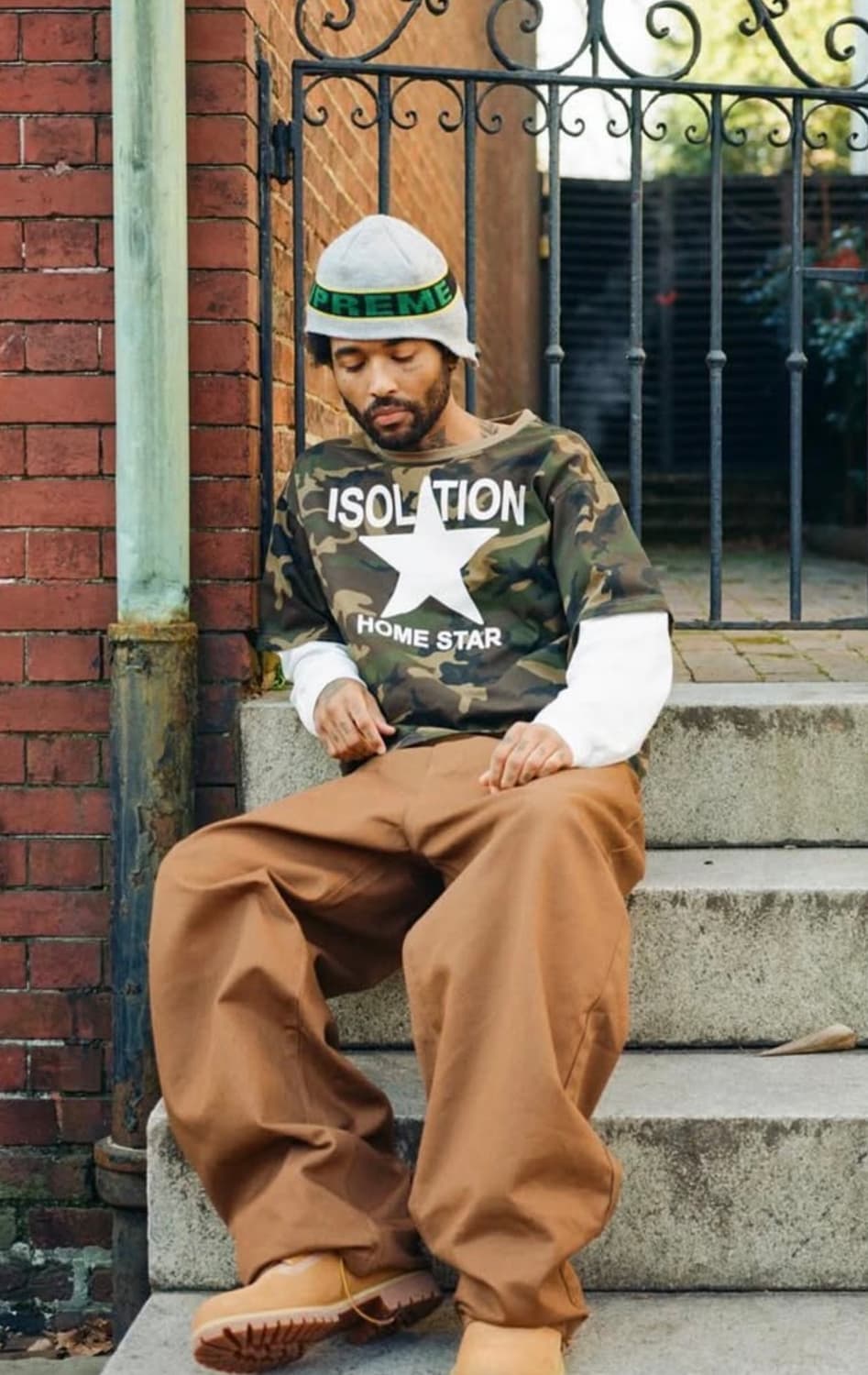 ihp 카모 레이어드 티셔츠 M 상품이미지1