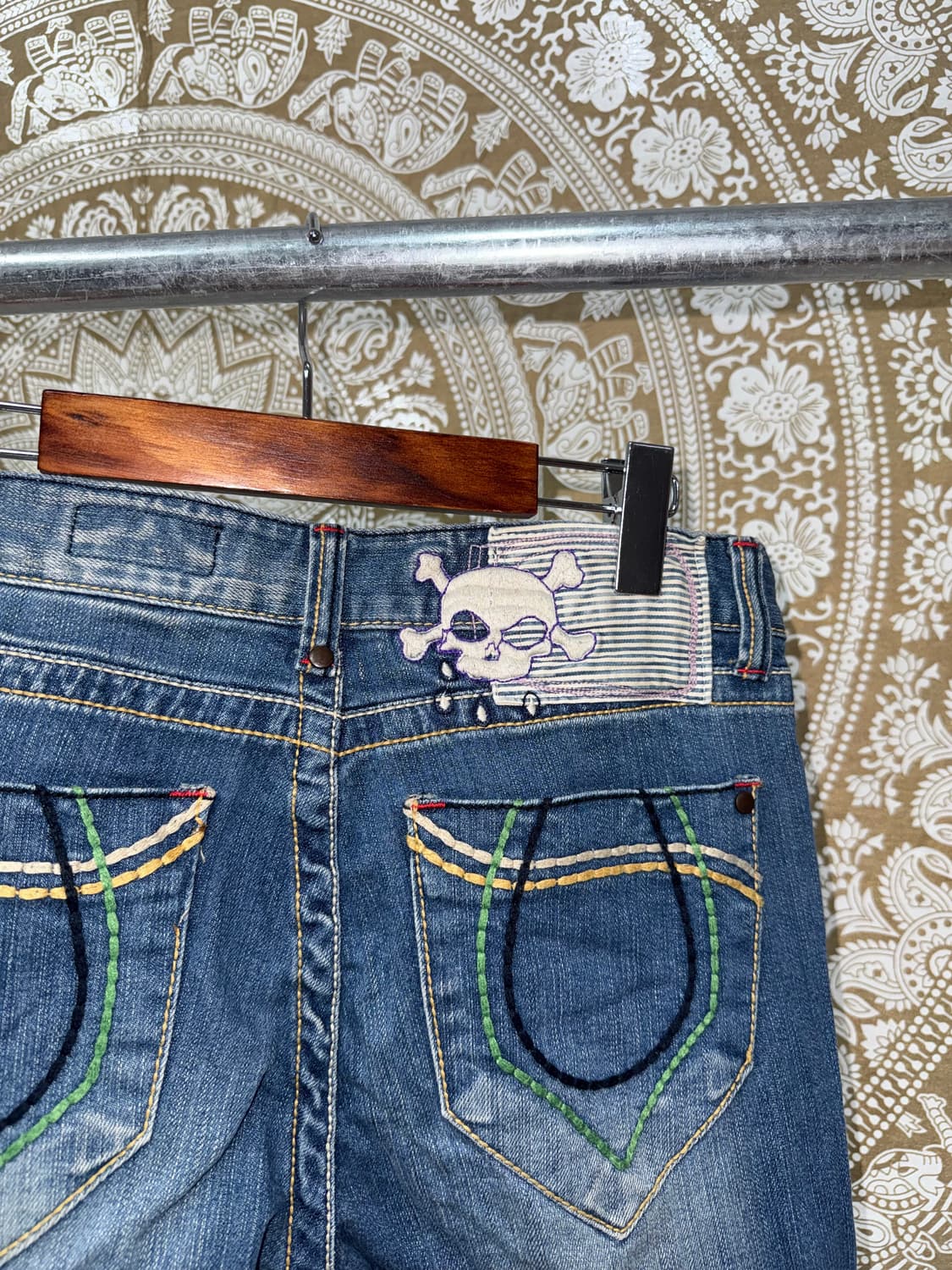 빈티지 패치 워싱 부츠컷 데님팬츠  상품이미지7