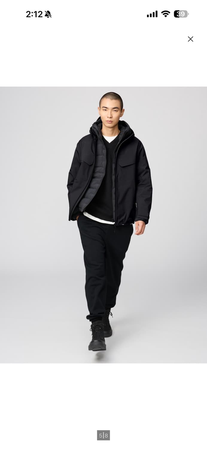 유니클로c 블록테크 파카 상품이미지2