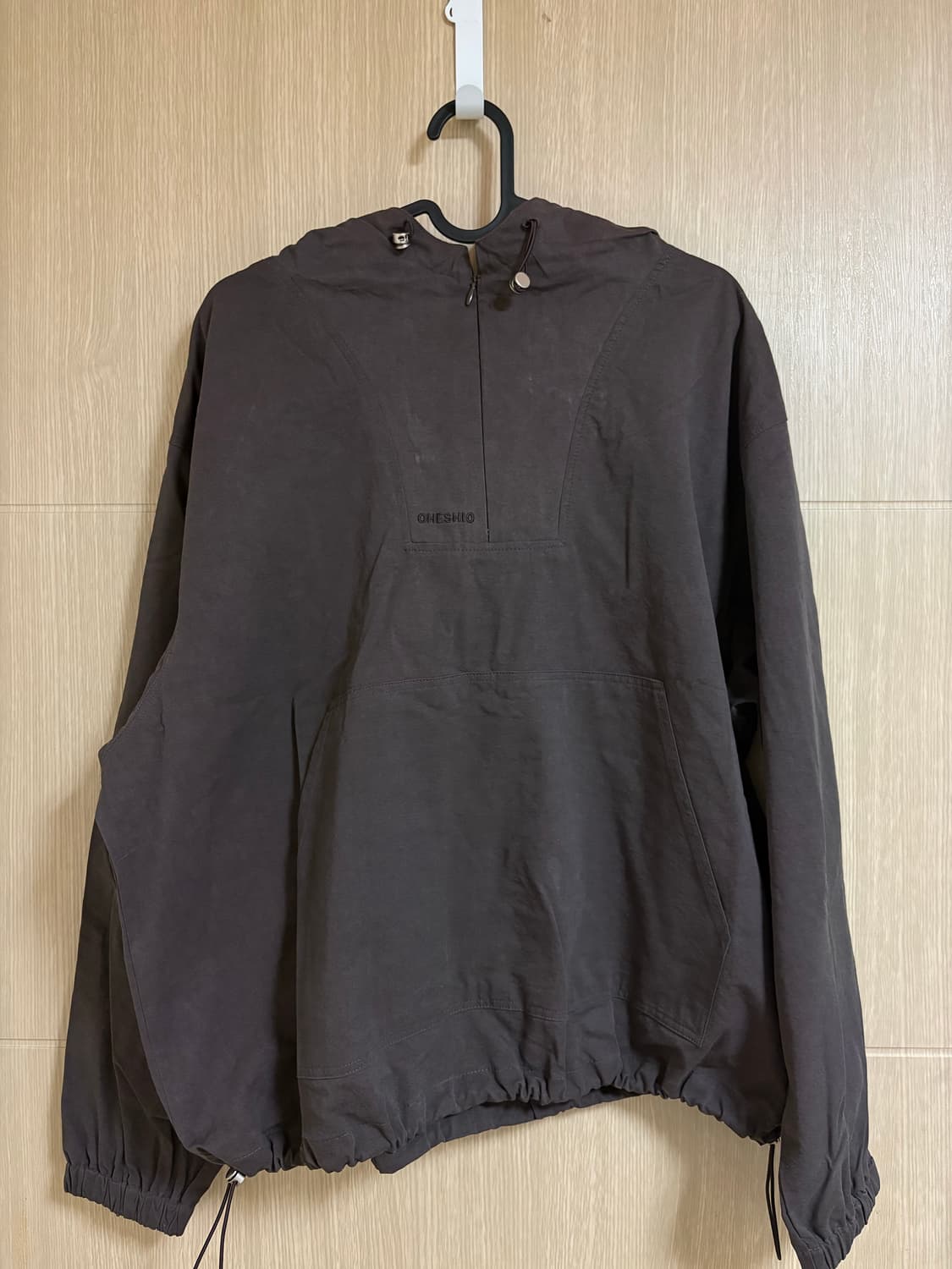 오헤시오 후드 아노락 브라운 상품이미지5