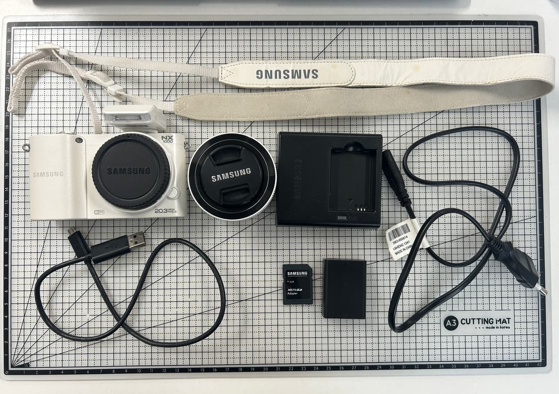 삼성 NX1000 카메라 화이트 풀세트 (2030만 화소/Wi-Fi )  상품이미지1