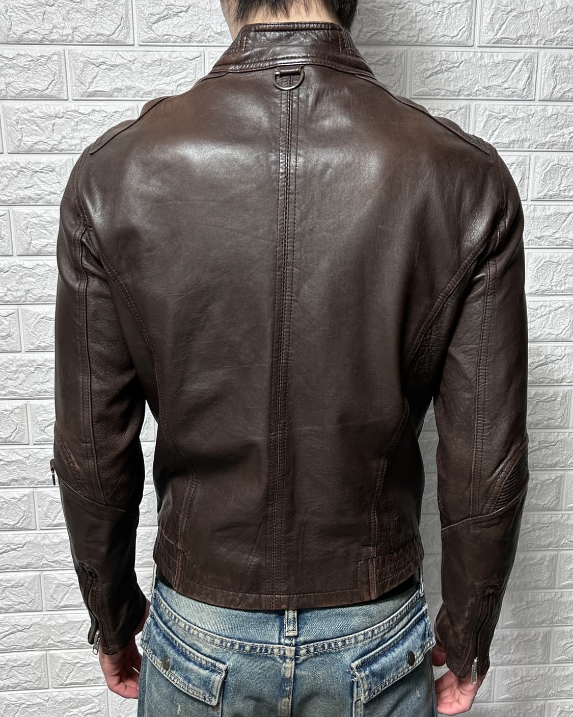 00‘s 딥 브라운 램스킨 자켓 상품이미지3