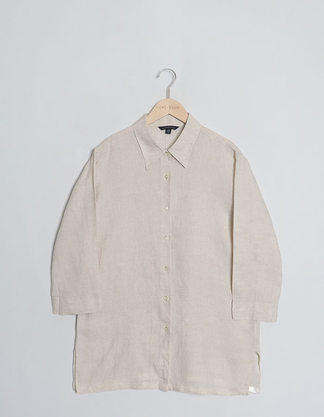 LANDS'END Loose-Fit Linen Shirts 상품이미지1