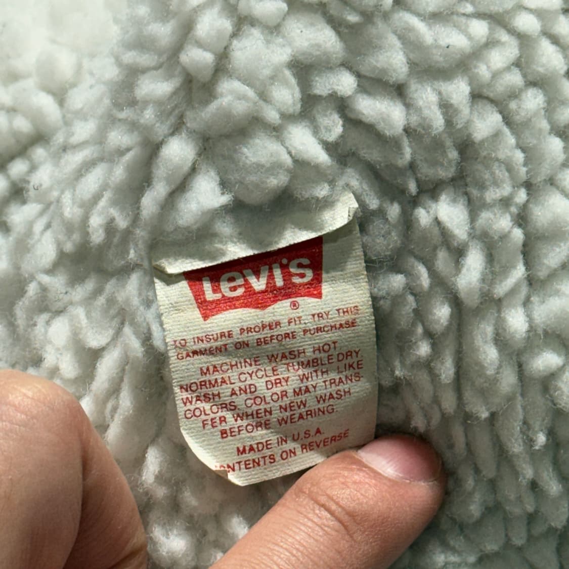80s USA 리바이스 쉐르파 데님 트러커 (old-8532) 상품이미지6