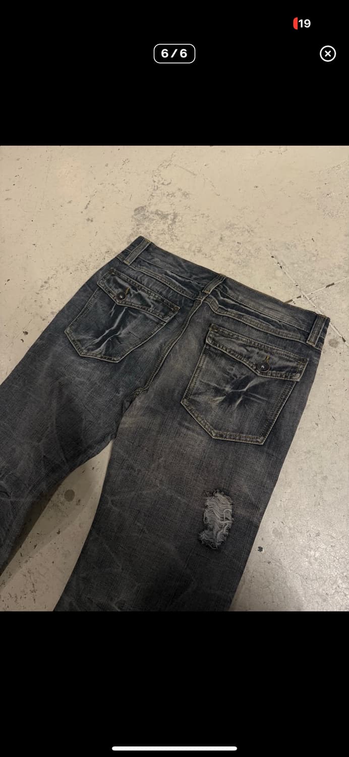 워싱 데님 부츠컷 상품이미지6