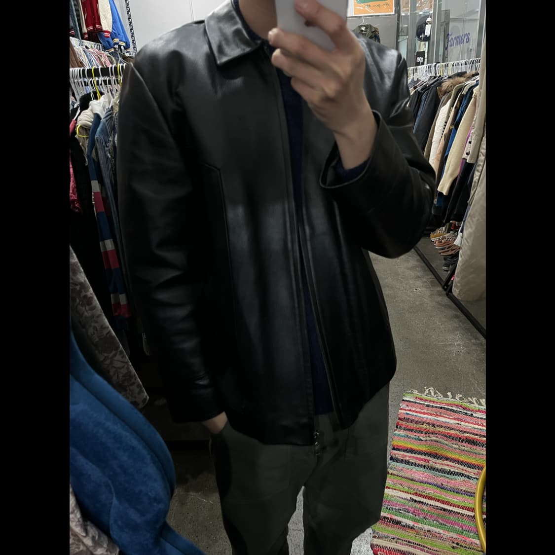 eltino 소가죽 싱글 집업 자켓 100 상품이미지2