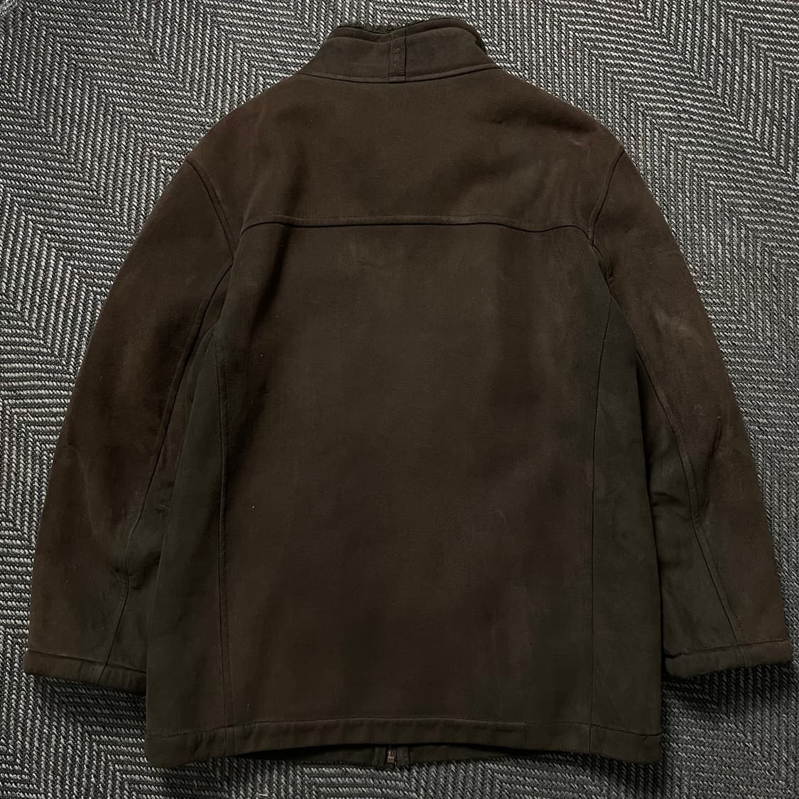 90s 마루 브라운 스웨이드 퍼 무스탕y 4961 상품이미지4