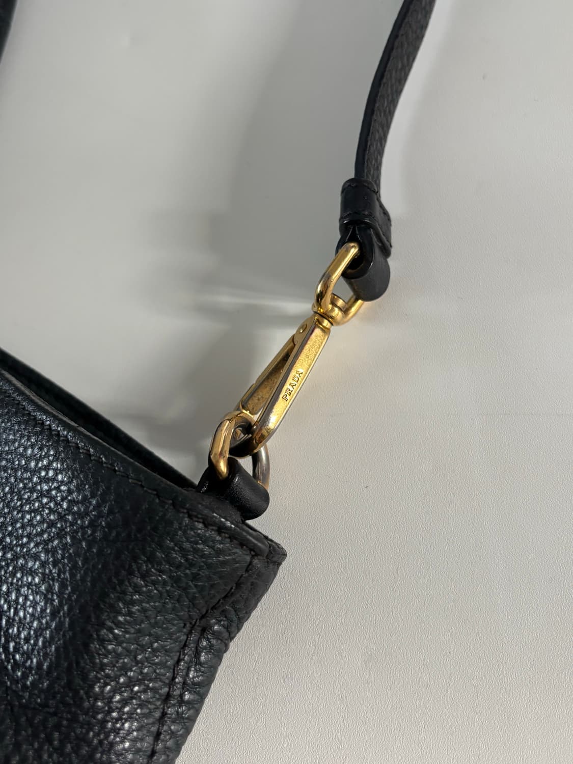 Prada 프라다 비텔로 다이노 블랙 토트백 상품이미지7