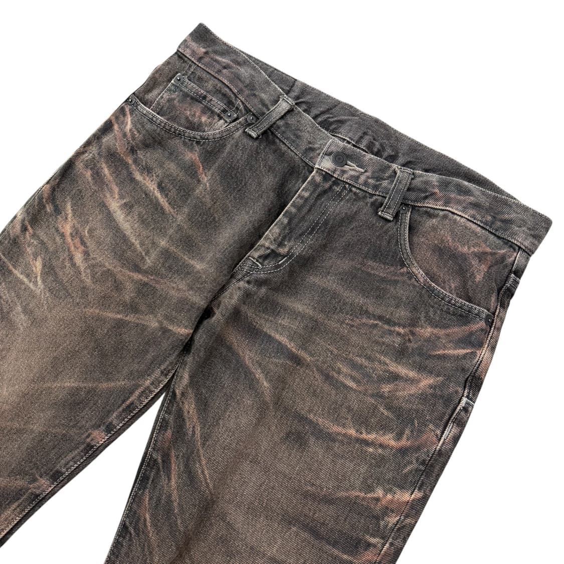 JPN 브라운 워싱 부츠컷 롱팬츠 상품이미지5