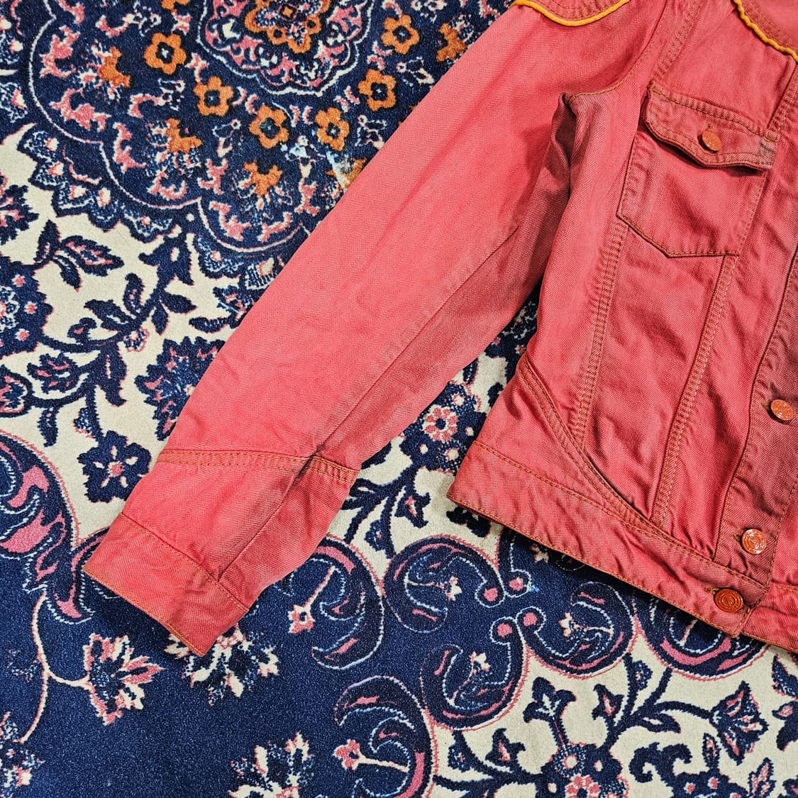 에트로(ETRO) 빈티지 데님 자켓 44-55size 상품이미지4