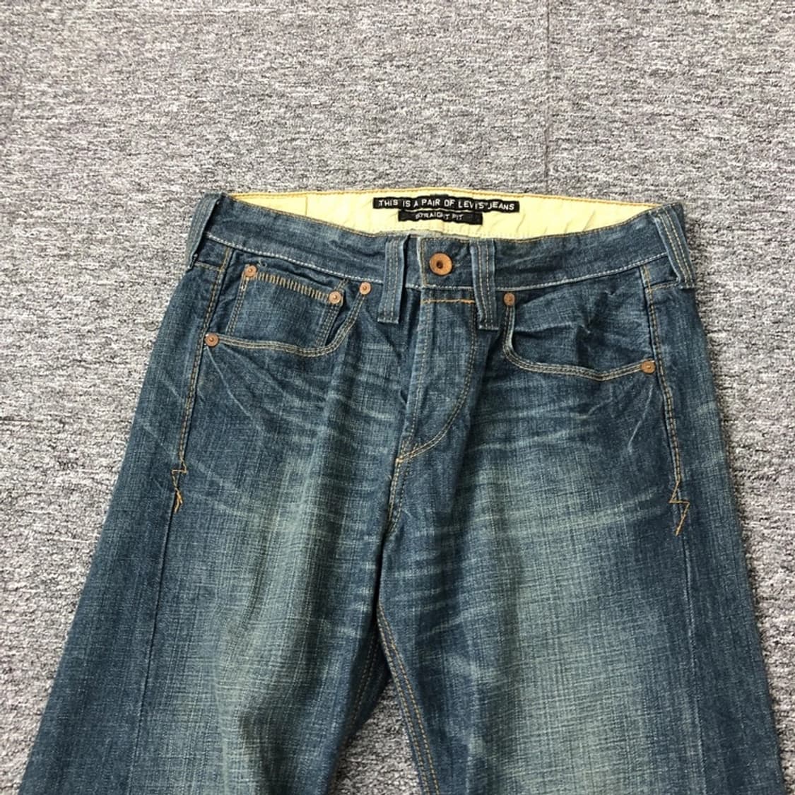 리바이스 정품 커브드 사선 데님팬츠 상품이미지7