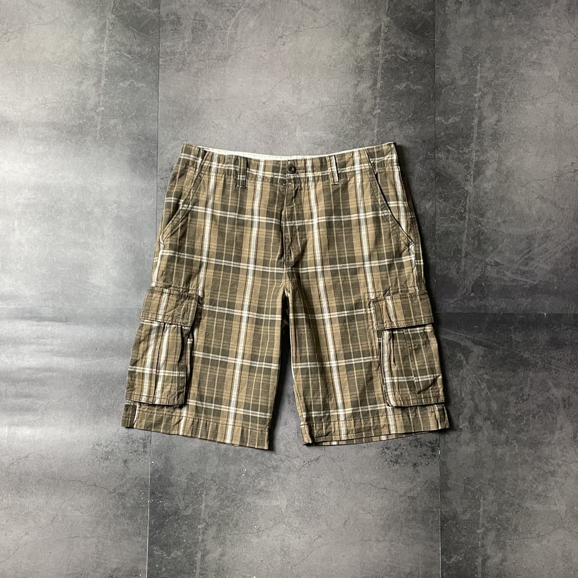 OLD NAVY 올드네이비 빈티지 체크 카고 하프 팬츠 A00750 상품이미지1