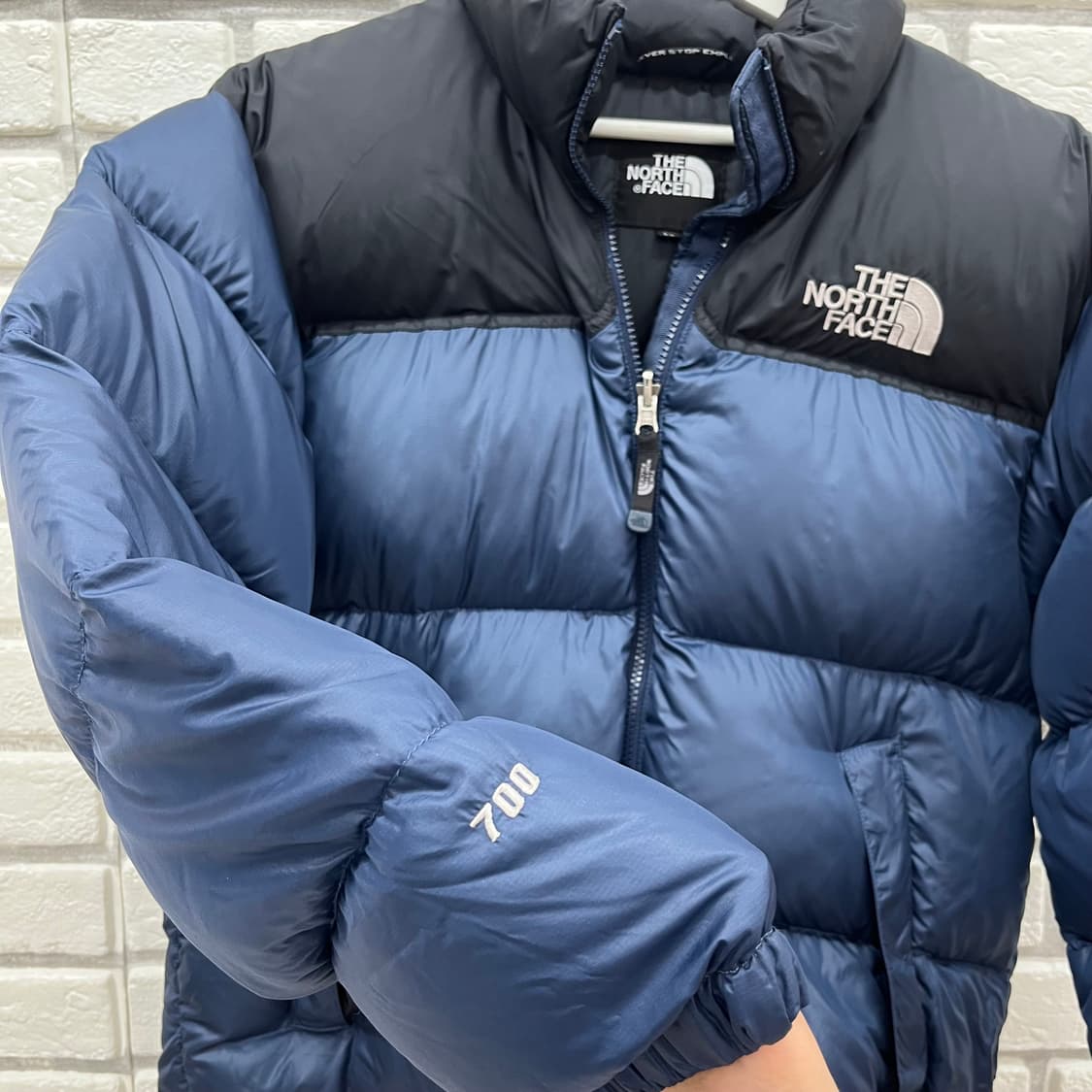 노스페이스 눕시 700 다크블루 패딩-S 90 상품이미지6