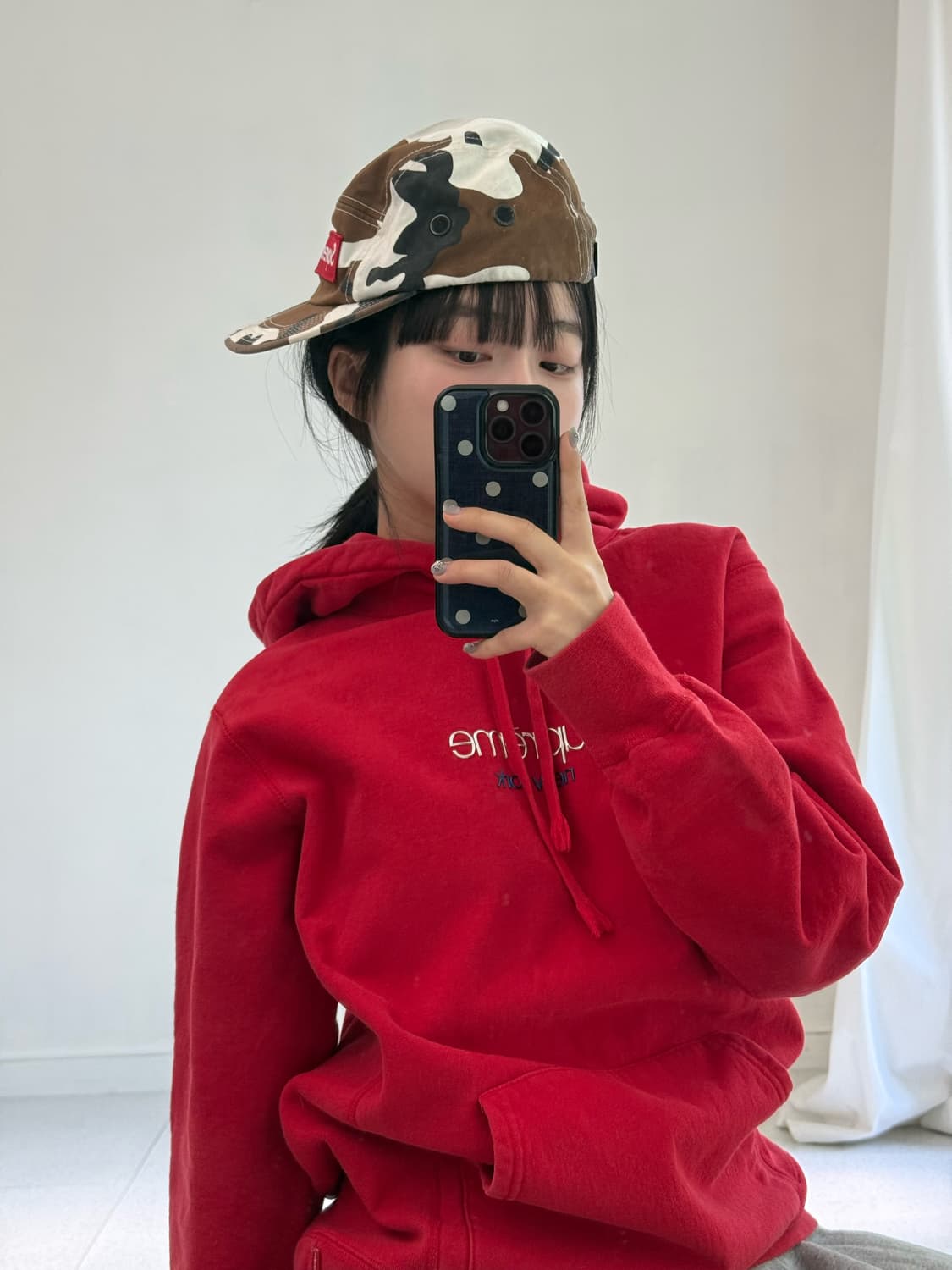 슈프림 카모 캡 상품이미지3