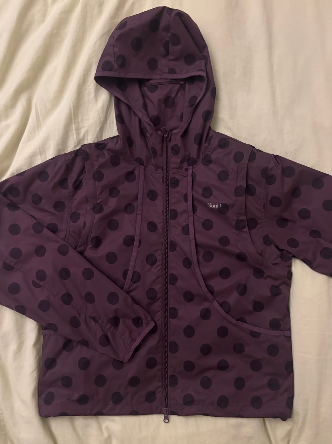 [썬릿] 2Way Hooded Wind Breaker (Purple) 상품이미지1