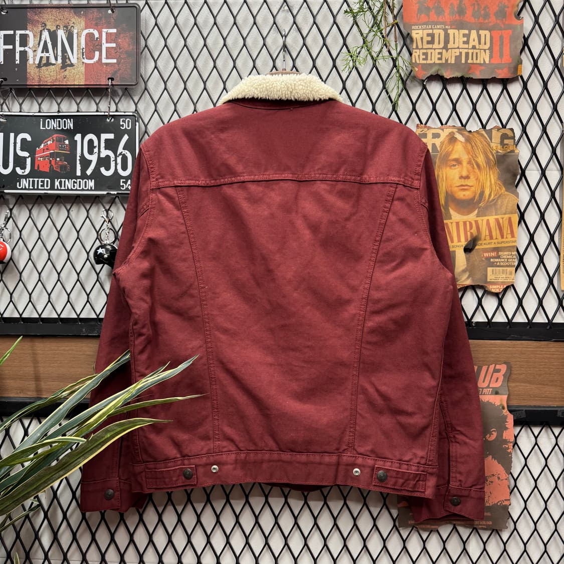 리바이스 타입 3 쉐르파 트러커 자켓 레드 상품이미지2