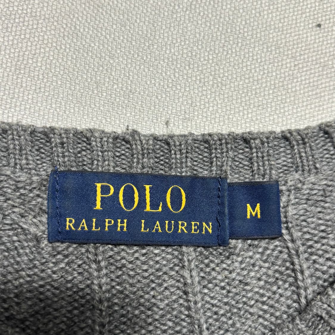 M 폴로랄프로렌 그레이 케이블 니트 상품이미지4