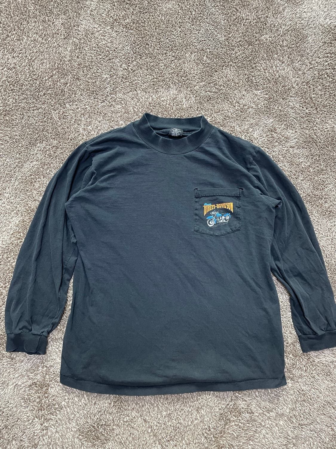 90s harley long sleeve 할리데이비슨 플레임 롱슬리브 상품이미지2