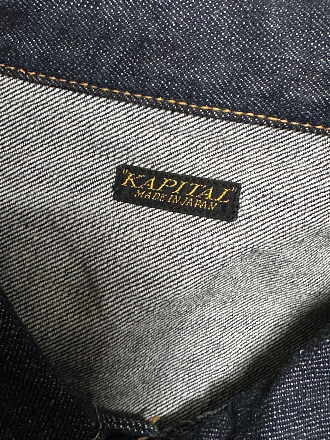 캐피탈 14온즈 데님 1st 자켓 인디고 색상 7사이즈  상품이미지4