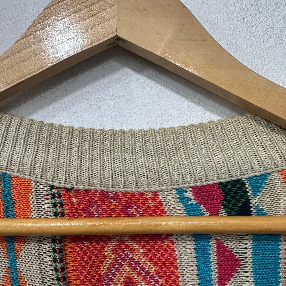 빈티지 케이블 니트 베스트 상품이미지3