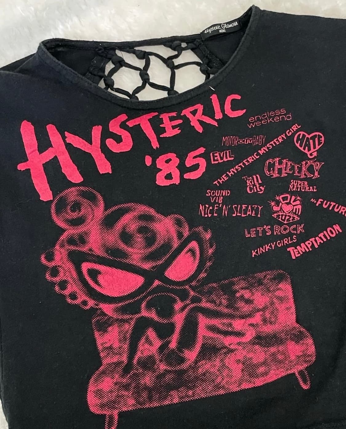 히스테릭 글래머 데미지 크롭탑 HYSTERIC GLAMOUR 상품이미지5