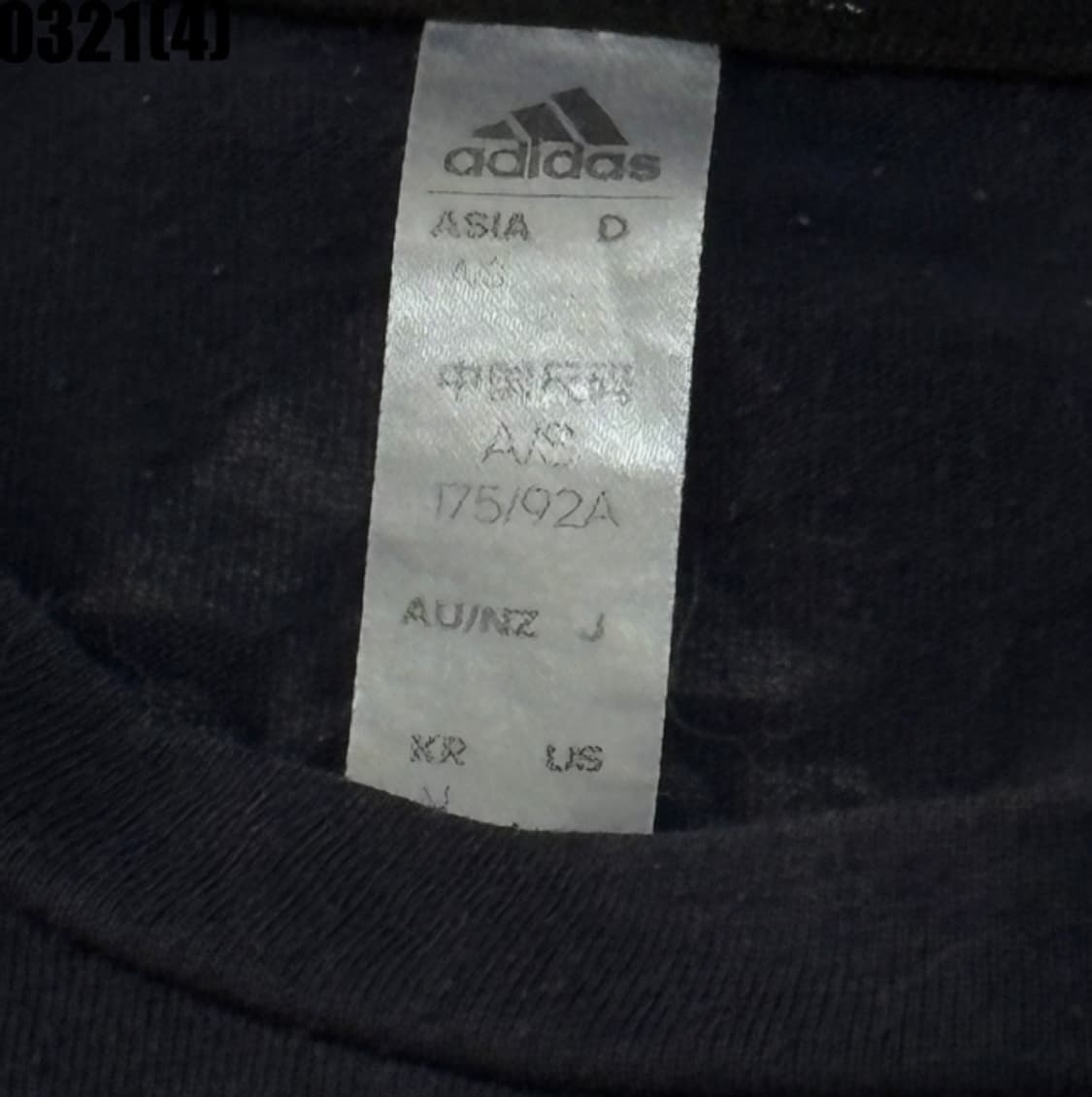 M 아디다스 로고 반팔 티셔츠 블랙 0321(4) 상품이미지3