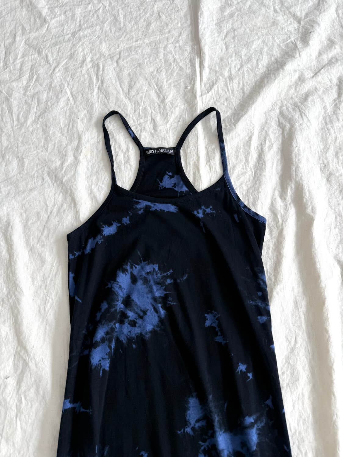 고스트 오브 할렘 맥시 네이비 블루 타이다이 펑크 원피스 상품이미지5