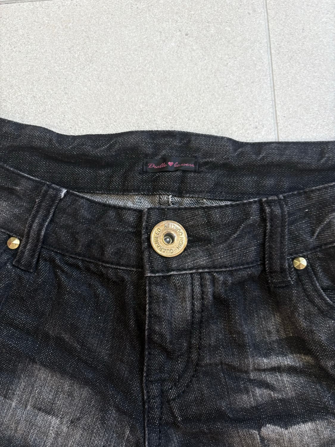 버클 워싱 반바지 상품이미지3