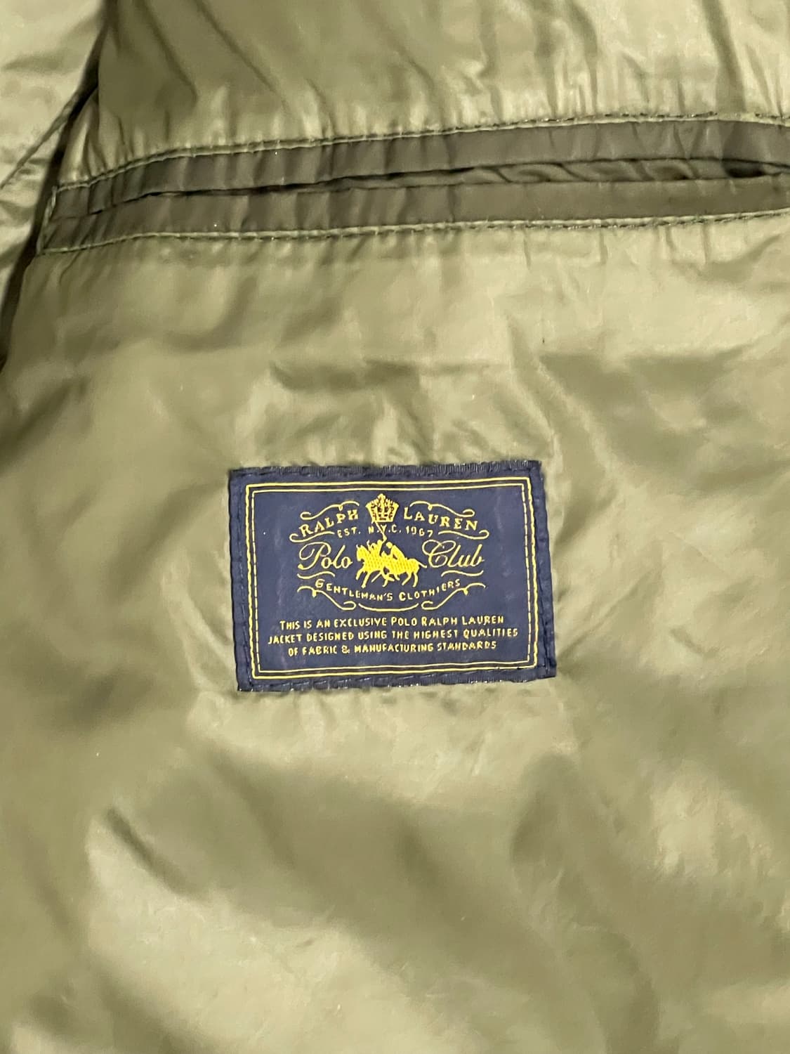 폴로랄프로렌 카키 퀄팅 점퍼M 상품이미지5