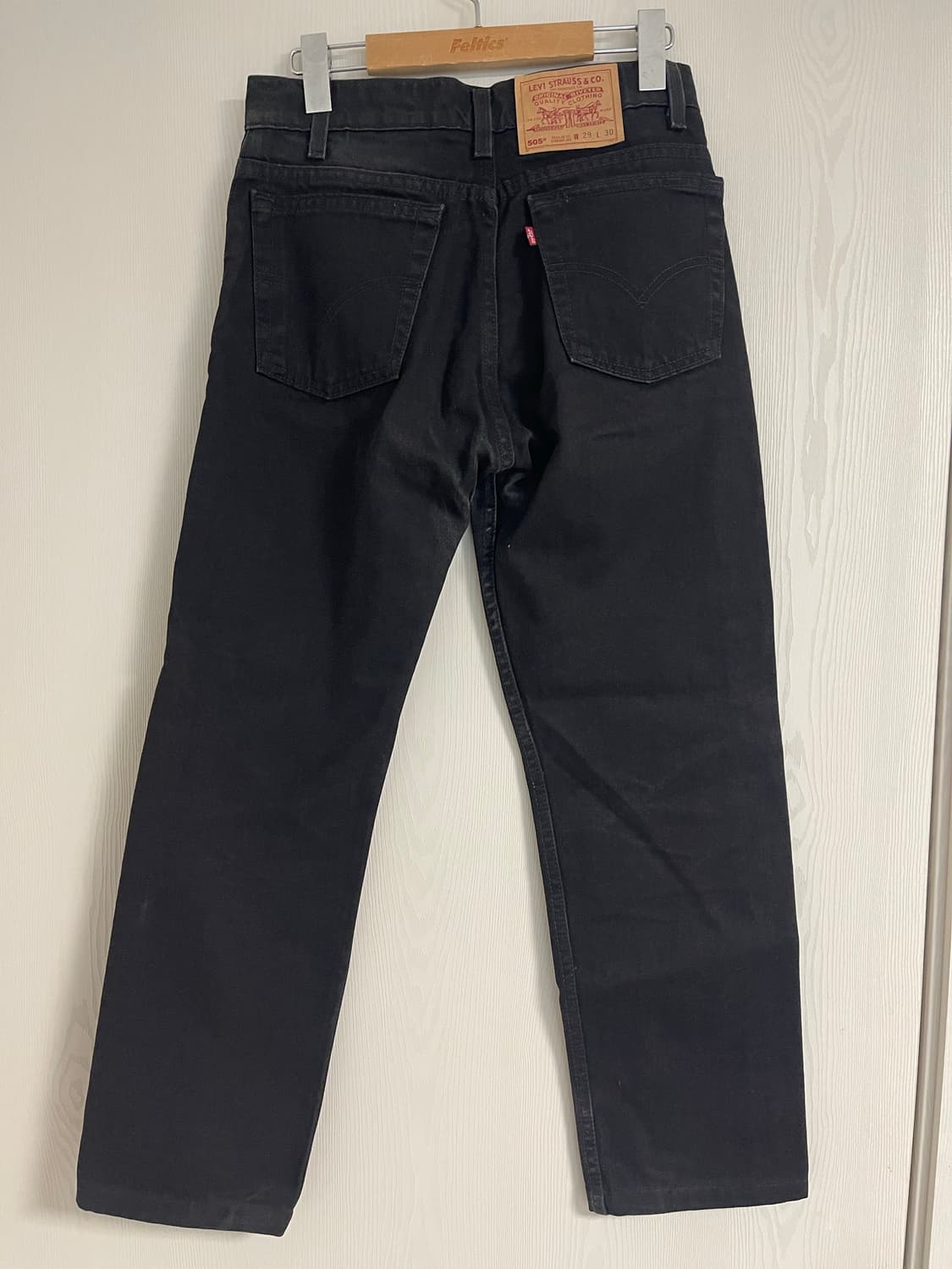 리바이스 made in USA 505 블랙진 29/30(기장수선) 상품이미지4