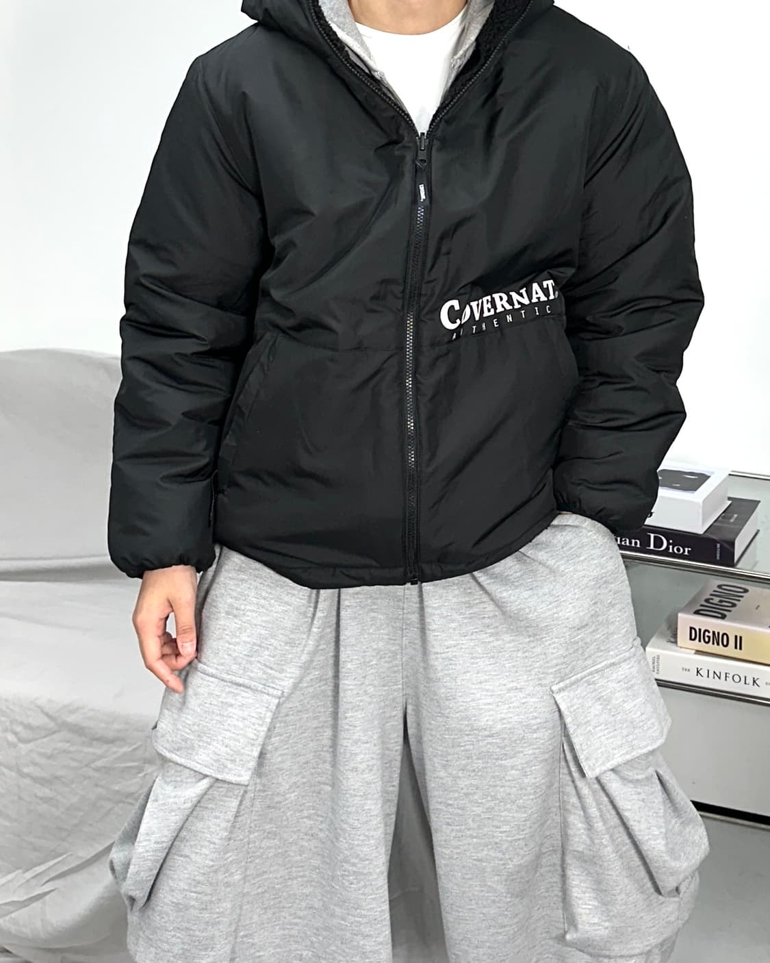 커버낫 리버시블 플리스 자켓 상품이미지3