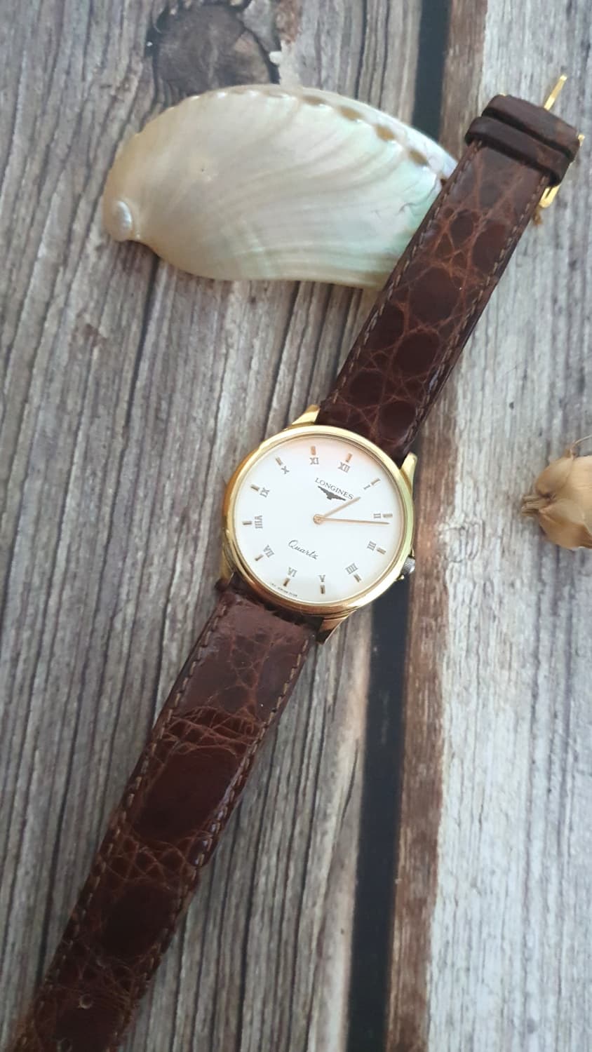 정품 론진 클래식 140.7038 남여공용 악어가죽 시계(새스트랩 포함) 상품이미지7