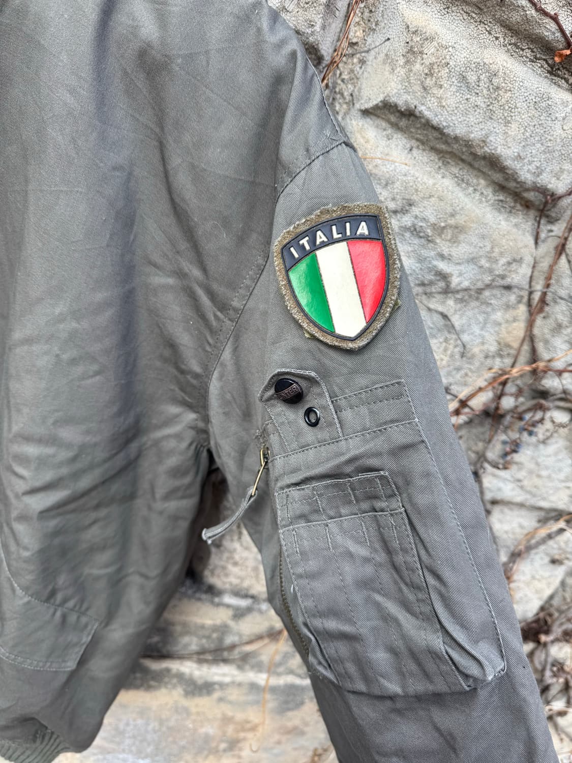 이탈리아군 이태리군 리프로 플리스 안감 l-2b ma-1 플라이트 자켓 상품이미지6