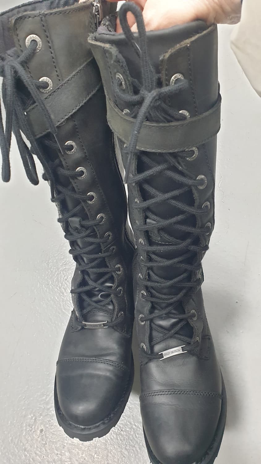 할리데이비슨 블랙 롱 부츠 레이스업 상품이미지9