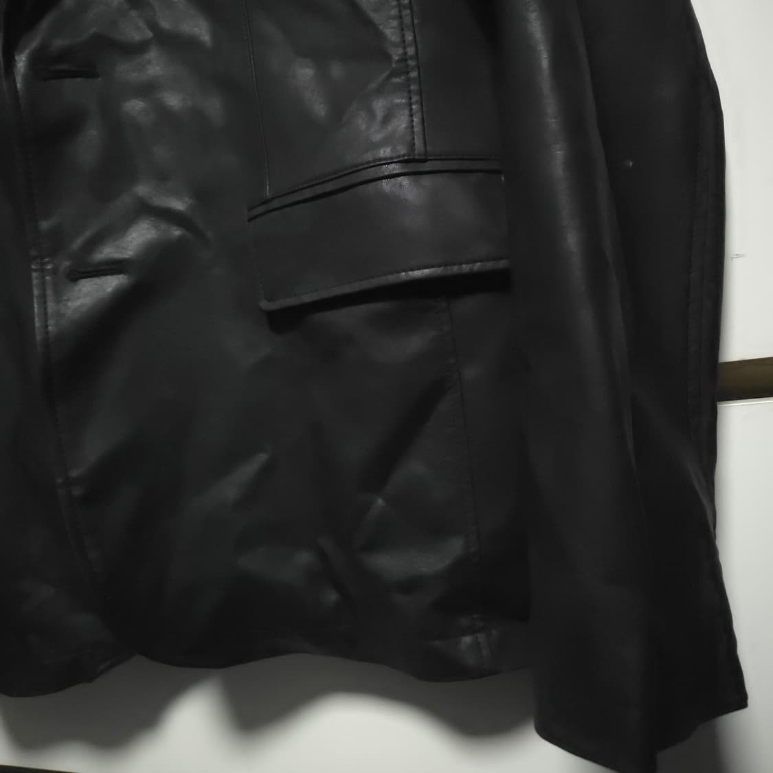SPERONE 브랜드의 블랙 레더 자켓 M 상품이미지5