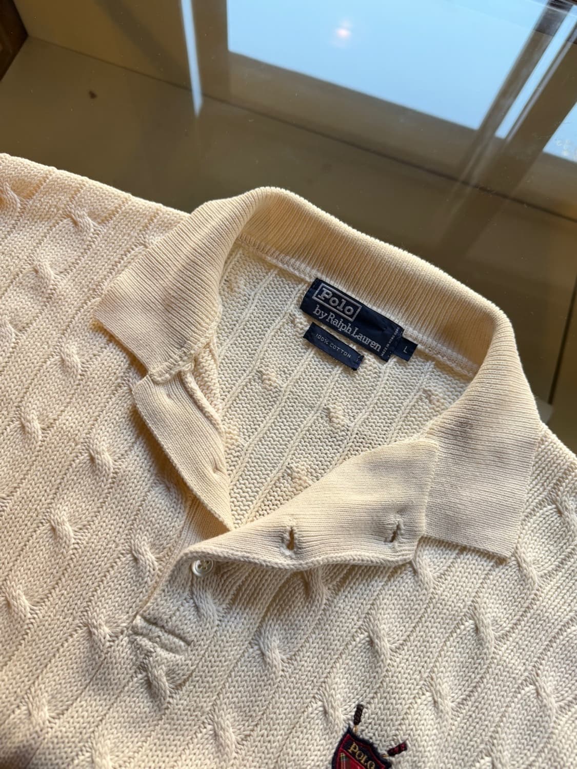 90s 폴로 랄프로렌 와펜 케이블 니트 105 상품이미지8