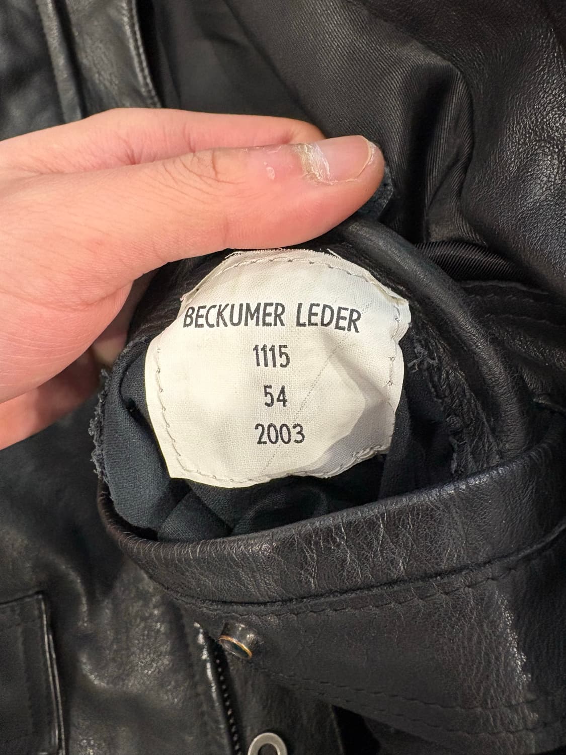 2003s Polizei 폴리자이 레더자켓 상품이미지5