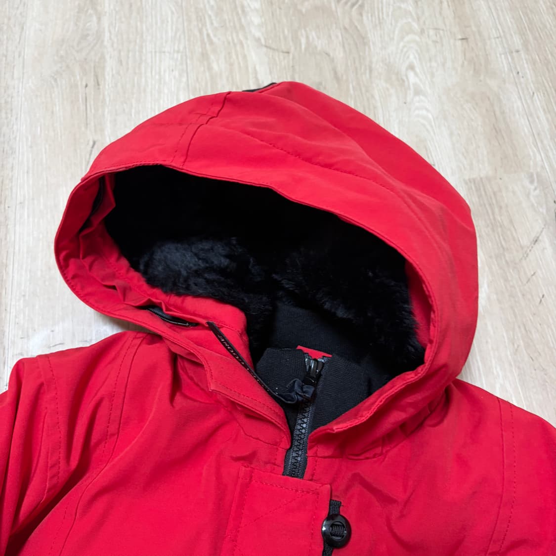 캐나다구스 여성 와펜 프리미엄 후드 롱패딩 S/90  상품이미지6