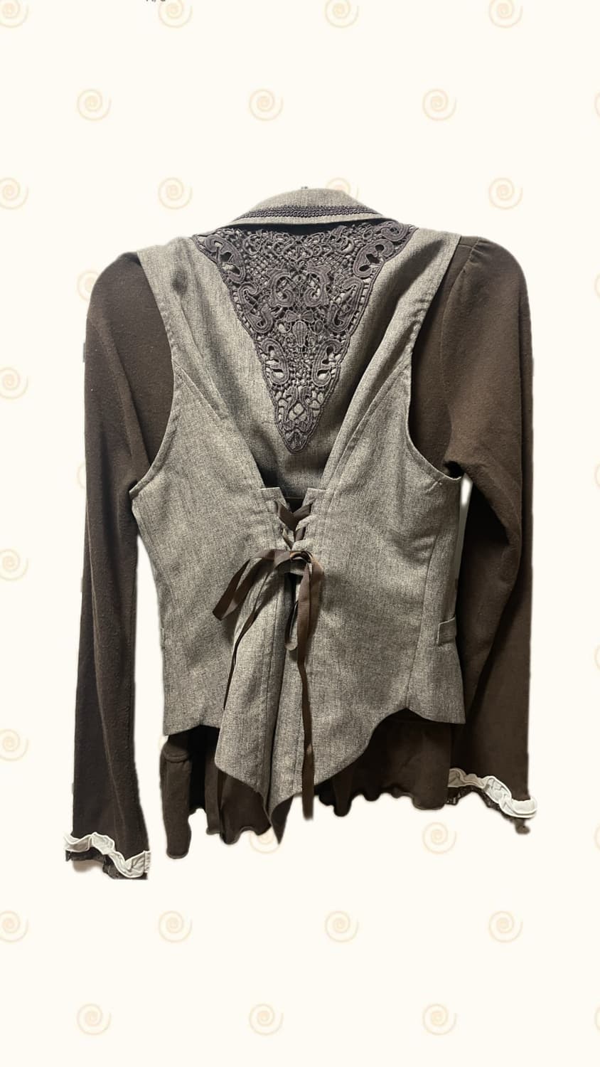 엑시즈팜 리본 블라우스 & 엑시즈팜 베스트 상품이미지2