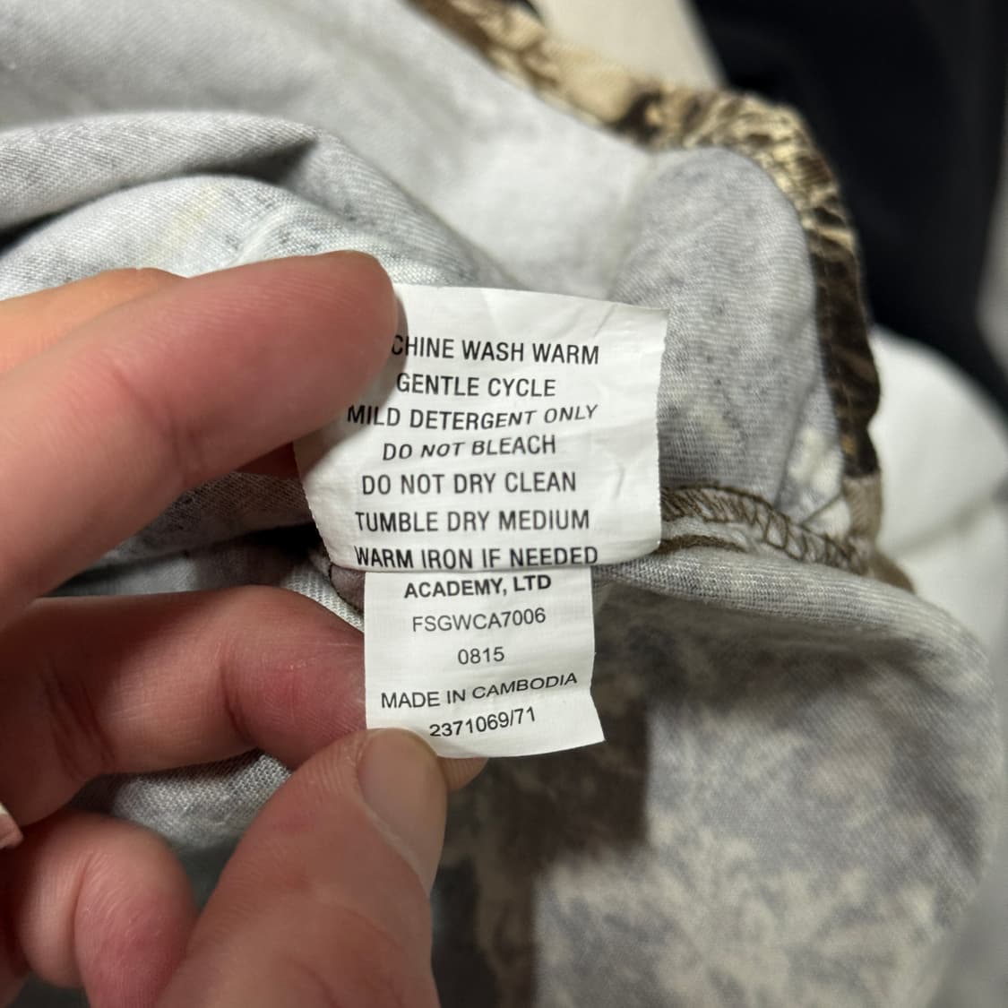 VTG 빈티지 빅사이즈 리얼트리 카모 풀 패턴 더블포켓 긴팔 셔츠 상품이미지8