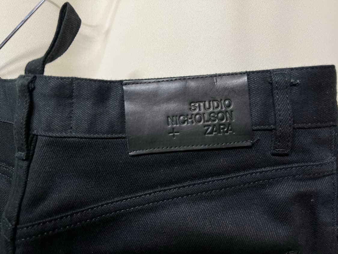자라 x 스튜디오 니콜슨 벌룬 와이드 데님 팬츠 블랙 40 상품이미지4