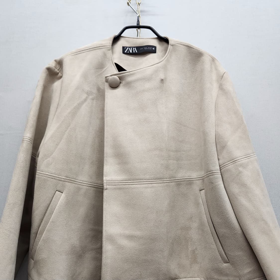 자라 ZARA 스웨이드 크롭 케이프 자켓 S(L) 상품이미지2