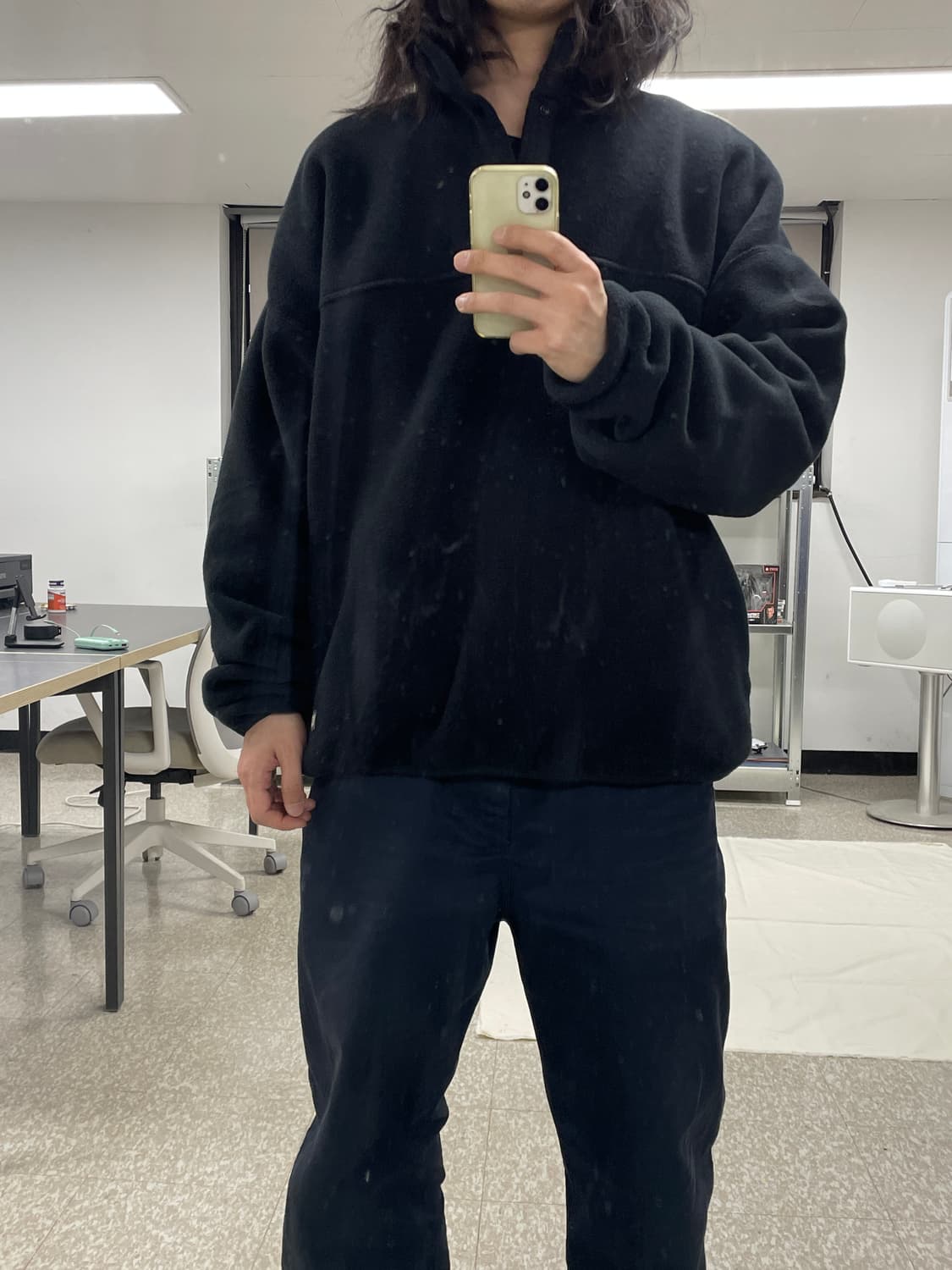 [XXL]90s Russell러셀 made USA 후리스 풀오버 신칠라 상품이미지8