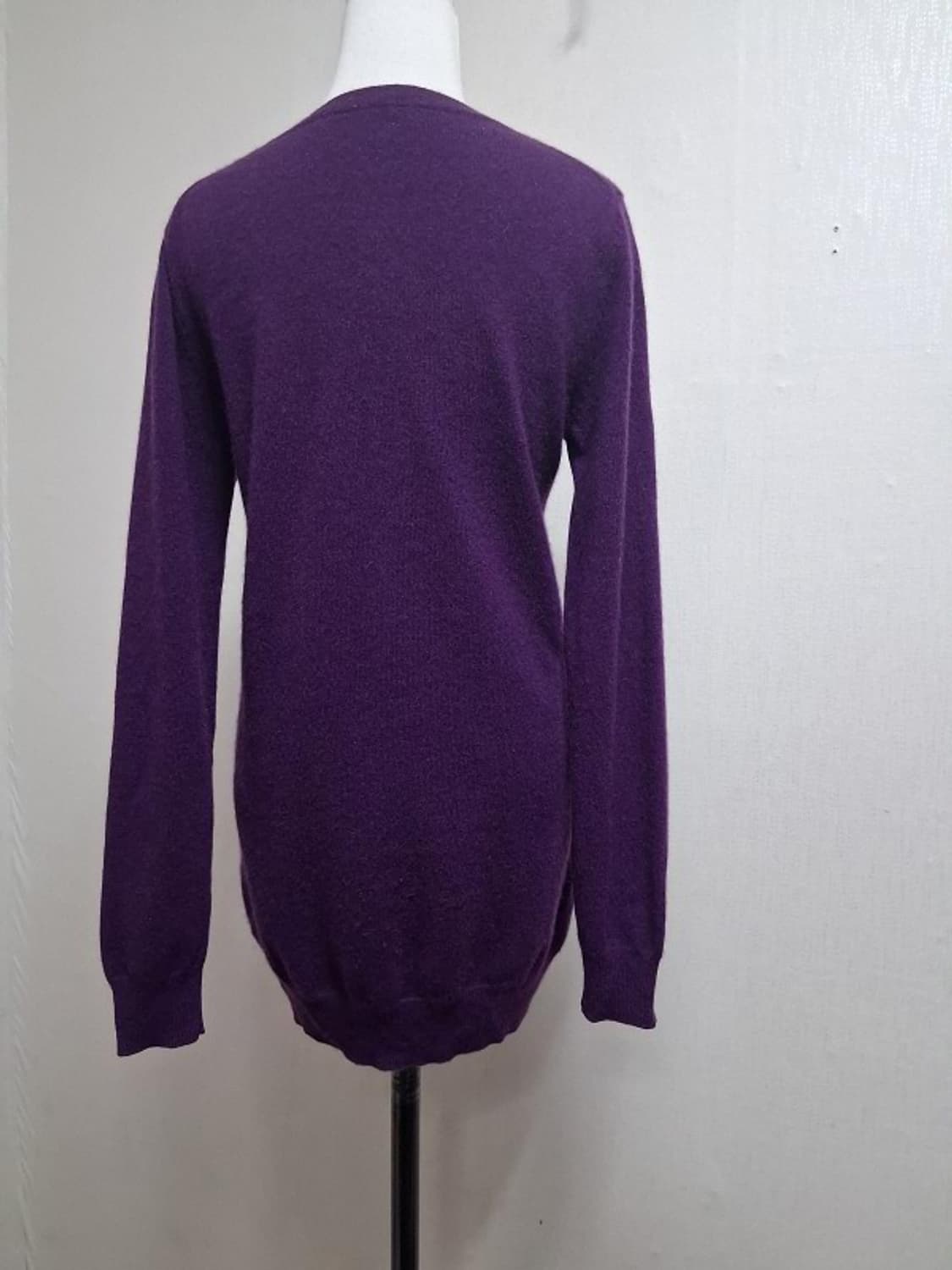 TAKASHI MAYA 캐시미어니트가디건 와이가디건 진보라 여성 55 표 상품이미지2