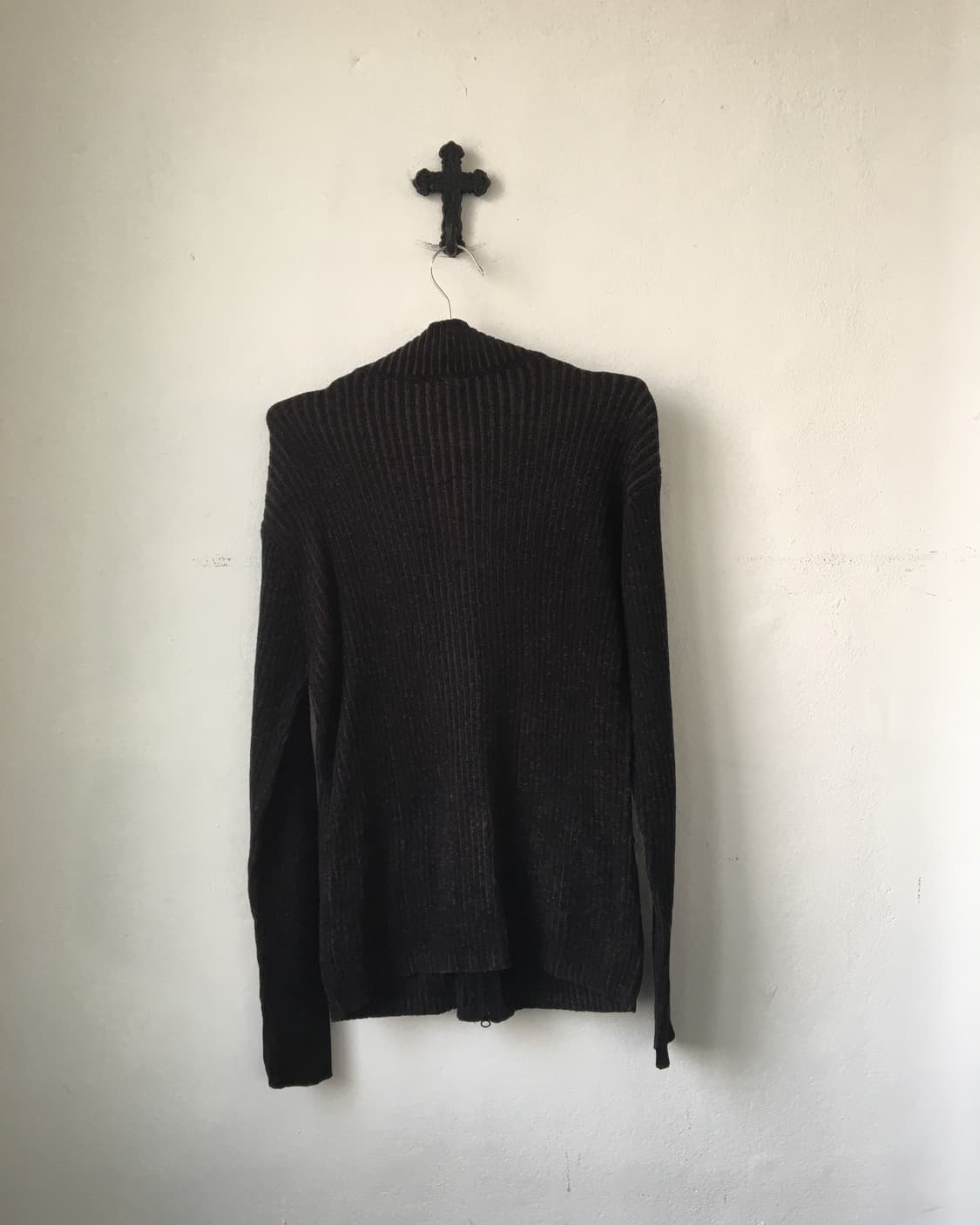 High neck ribbed zip up 상품이미지3