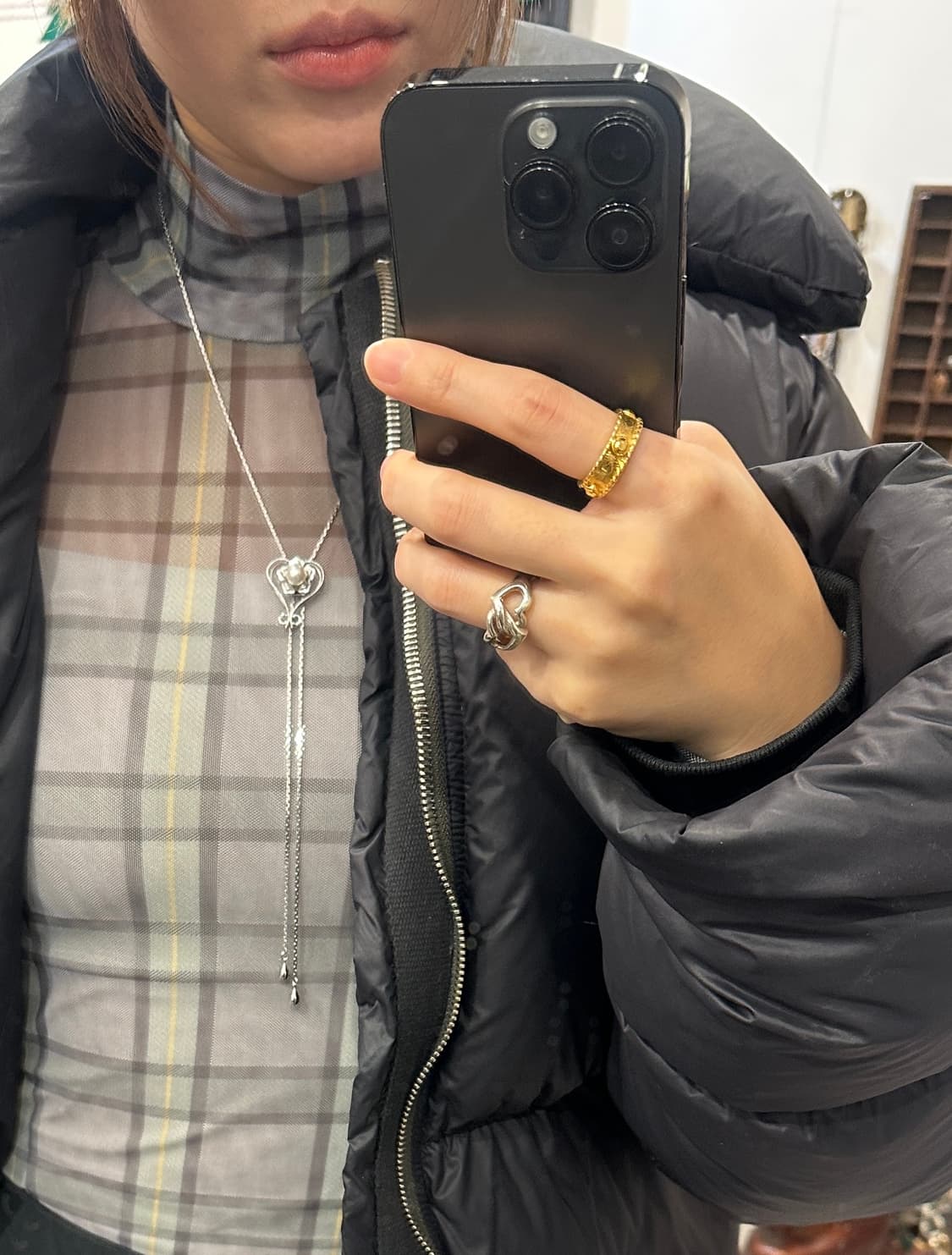 Vintage pearl bolo tie💕 상품이미지4