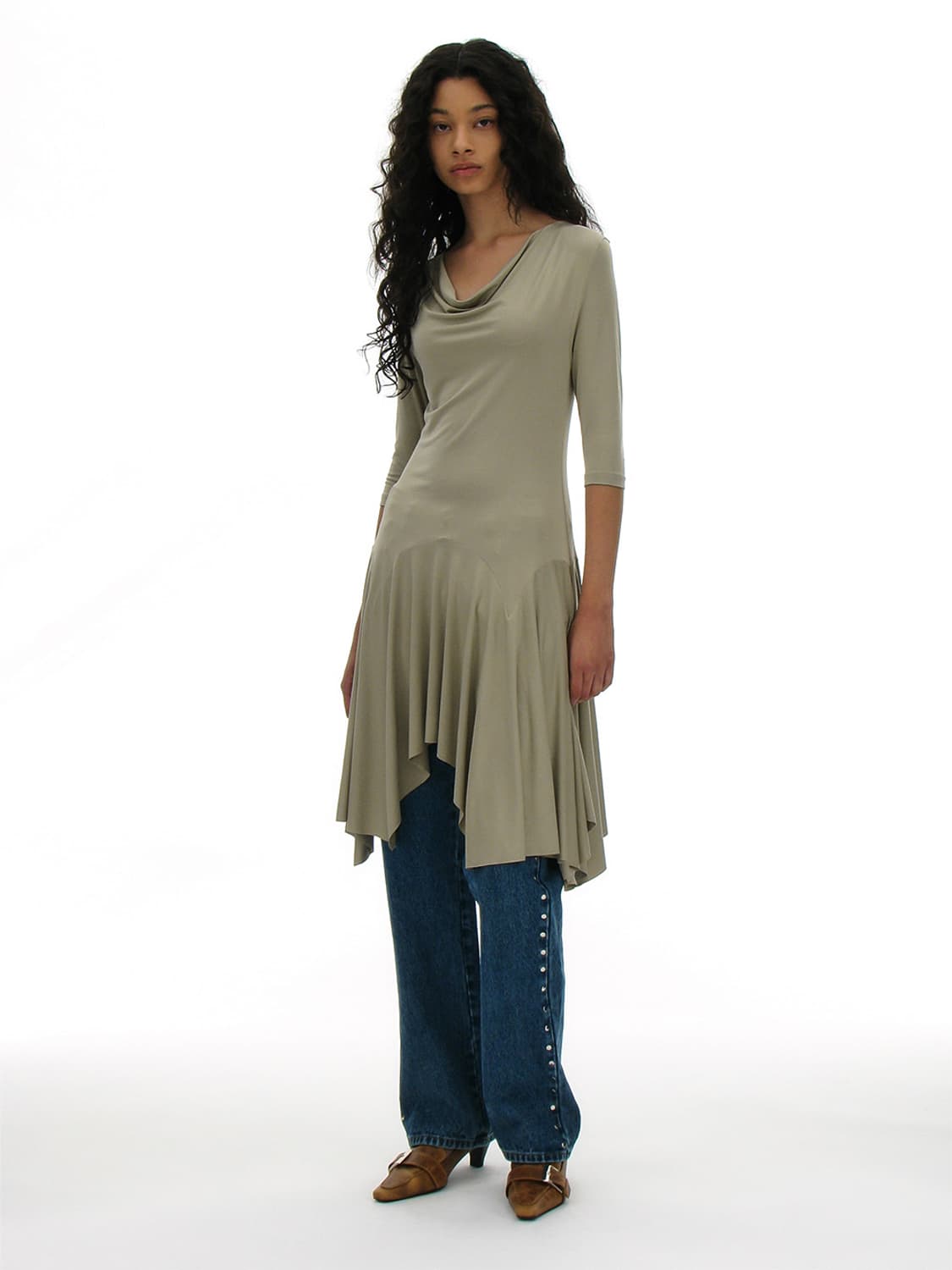 PARTIMENTO 네이비 원피스 S 상품이미지3