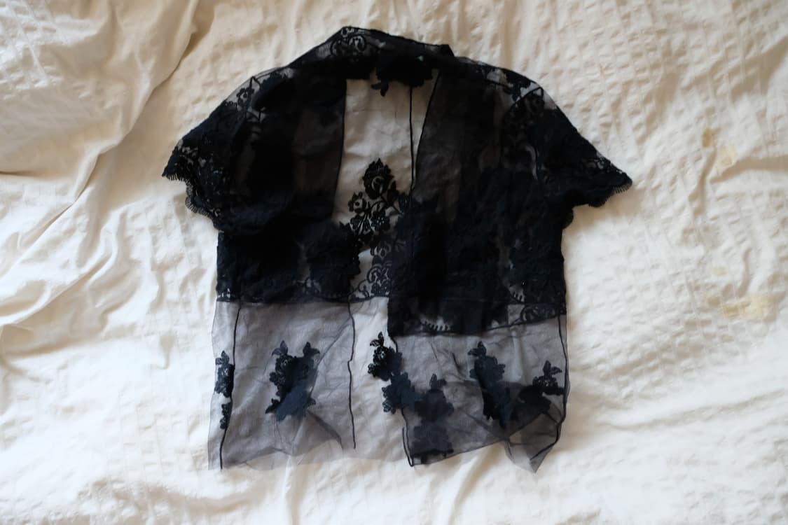 오간자 실크 오픈 프론트 블라우스 os 상품이미지3