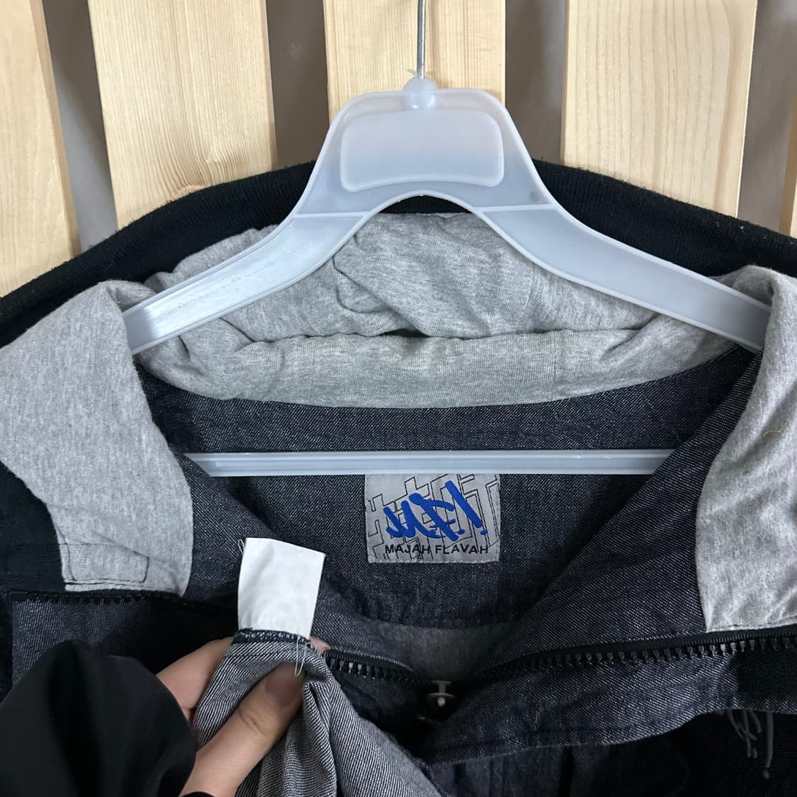 (2XL) 마자플라바 데님 후드 집업 자켓 상품이미지6